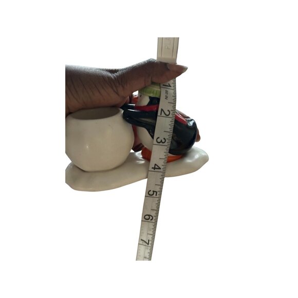 Hallmark Penguin Tealight Candle Holder Winter  Decor Ceramic Christmas Figu - Picture 6 of 6